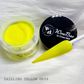 WowBao Nails acryl poeder nr G658 Dazzling Yellow 28g