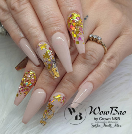 WowBao Nails acryl poeder Premium Glitter nr PG517 Honeydew 28g