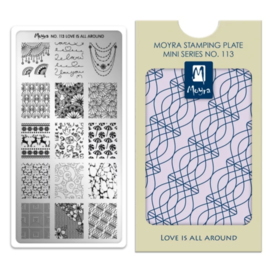 Moyra Mini Stempel Plaat 113 Love is all around