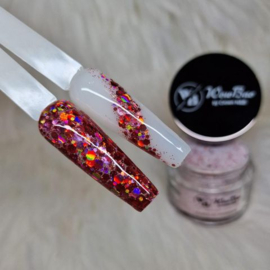 WowBao Nails acryl poeder Glitter nr 592 Brilliant Bliss 28g