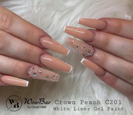 WowBao Nails acryl poeder 201 Crown Peach 56g
