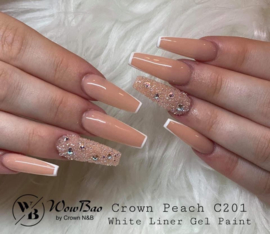 WowBao Nails acryl poeder 201 Crown Peach 112g