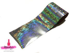 Nagel transfer folie zilver holo stripes NATF-N01