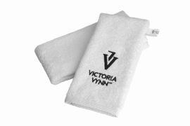 Victoria Vynn handdoek zwart logo