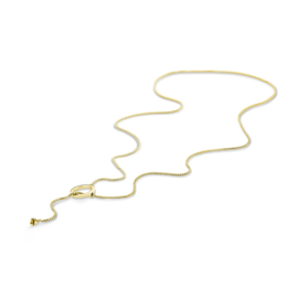 Melano Twisted Circle Ketting Goudkleurig