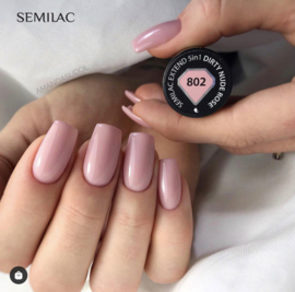 Semilac Extend 5 in 1 802 Dirty Nude Rose (rubber base) 7ml