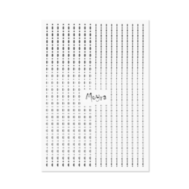 Moyra Nail Art Strip Dots 02 Zilver