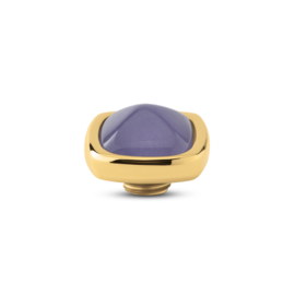 Melano Vivid Boxy gem Steentje Goudkleurig Light purple jade