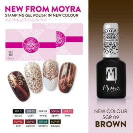 Moyra Stempel Gel Polish sgp09 Brown