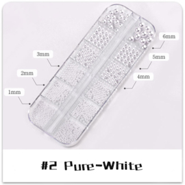 Nailart pareltjes setje pure white