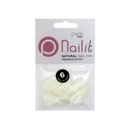 Pure Nails Tips Natural Full Well Refill 50st.