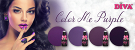 DIVA Gellak Color Me Purple collection 4x 10 ml