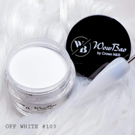 WowBao Nails acryl poeder nr 103 Off White 28g