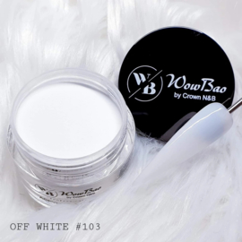 WowBao Nails acryl poeder nr 103 Off White 56g