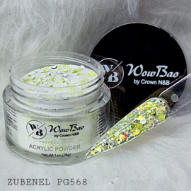 WowBao Nails acryl poeder Glitter nr 568 Zubenel  28g