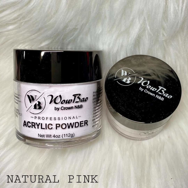 WowBao Nails acryl poeder Natural Pink 56g