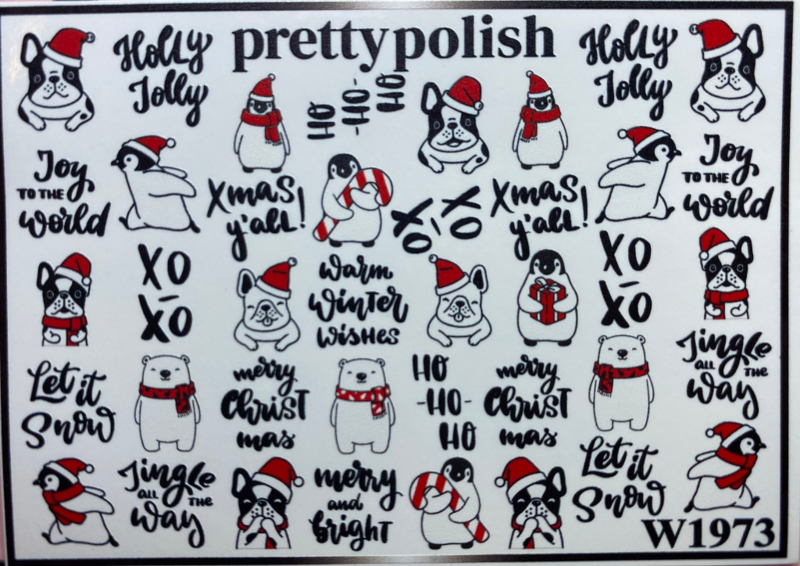 Pretty Polish | Slider | Waterdecal W1973 - Kerst