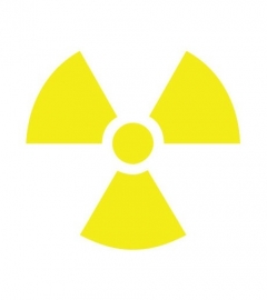 Radioactief sticker