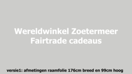 maatwerk raamfolies - wereldwinkel