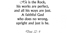 maatwerk wandsticker - He is the rock....