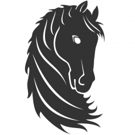 wandsticker - Paard 1