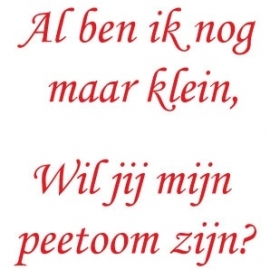 strijktekst peetoom en peettante*