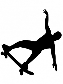 Wandsticker - Skate boarder