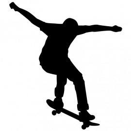 Wandsticker - Skate boarder 3