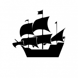Wandsticker - Piratenschip 3