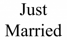 just married raamsticker