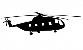 Wandsticker  - helicopter 3