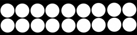 etiketten cirkel small - whiteboardsticker