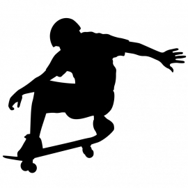 Wandsticker - Skate boarder 2