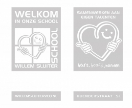 Maatwerk - raamfolie  Willem Sluiterschool