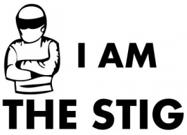 Autosticker - I`m the STIG met helm 2