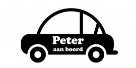 aan boord autosticker - Peter 2