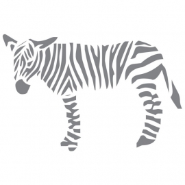 Wandsticker medium Zebra