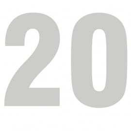 maatwerk folie - cijfer 20