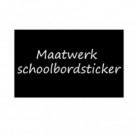 schoolbordsticker / krijtbordsticker eigen ontwerp