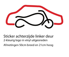 verschillende stickers - aanhanger Verkeersschool RoaD