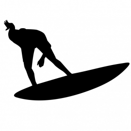 Wandsticker surfer 3