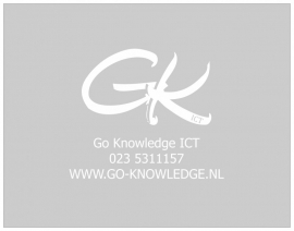 Raamfolie Go-Knowledge ICT
