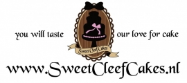 maatwerk full color sticker - Sweet Cleef Cakes