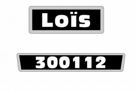 nummerbord voor Loïs