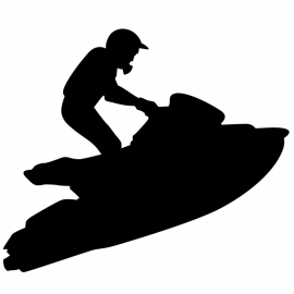 Wandsticker - Jet ski