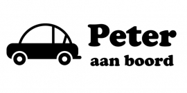 aan boord autosticker - Peter 1