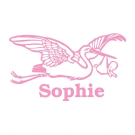 Geboortesticker - Sophie ooievaar