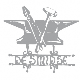 Etched glass logo - De Smidse *