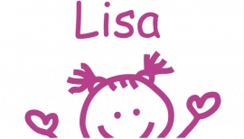 Geboortesticker - Lisa