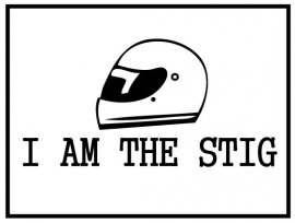 Autosticker - I`m the STIG met helm